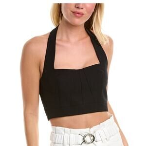 NWOT Derek Lam 10 Crosby Davina Bustier Corset Top Black Y2K – 6